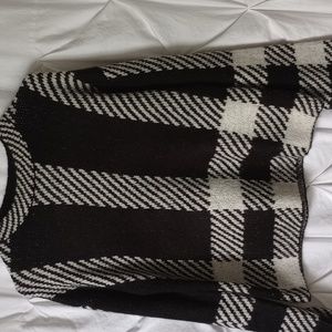 Find black and big plaid sweater